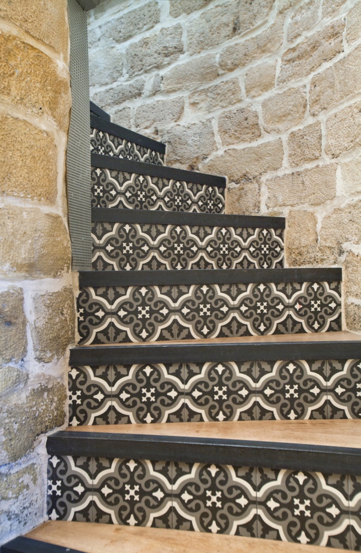 Escalier mosaïque