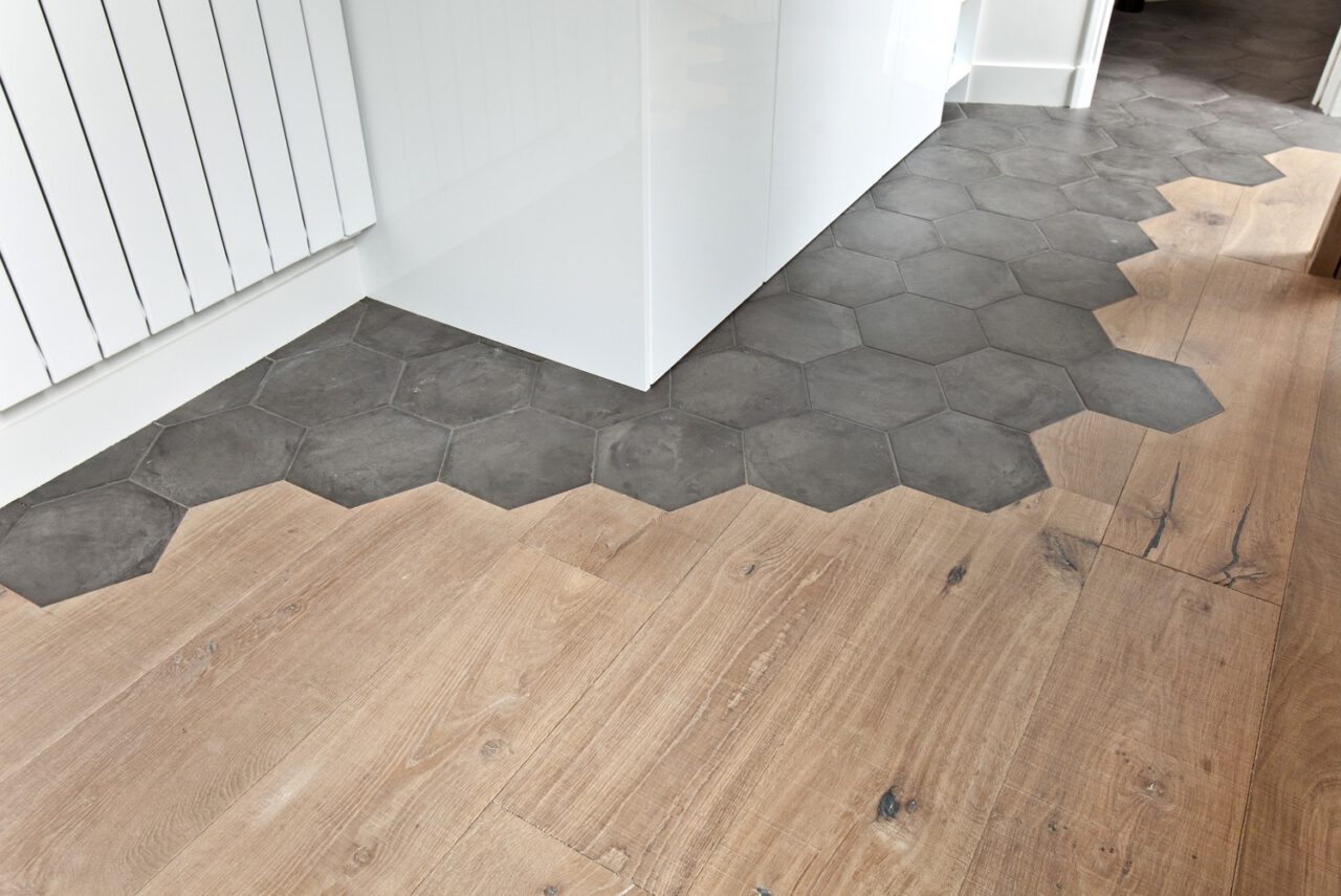 Transition carrelage parquet